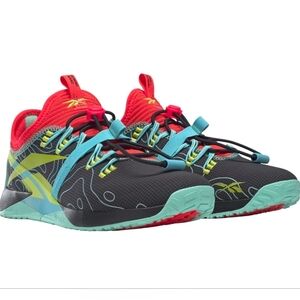 Reebok Men's Nano X1 Froning Core Black/Neon Cherry/Acid Pre-loved Mens  8.5 Nb